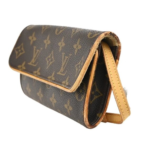 LOUIS VUITTON Pochette Twin PM 2Way Shoulder Clutch Bag Monogram M51854 33EF207 - Picture 2 of 16